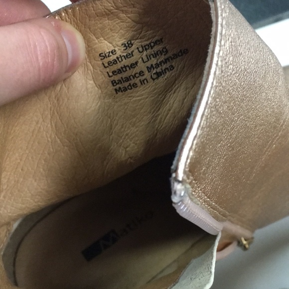 Matiko metallic leather booties - Picture 6 of 8